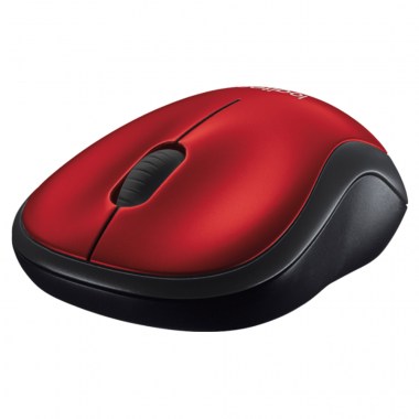 MOUSE LOGITECH M185 WIRELESS RED (2)